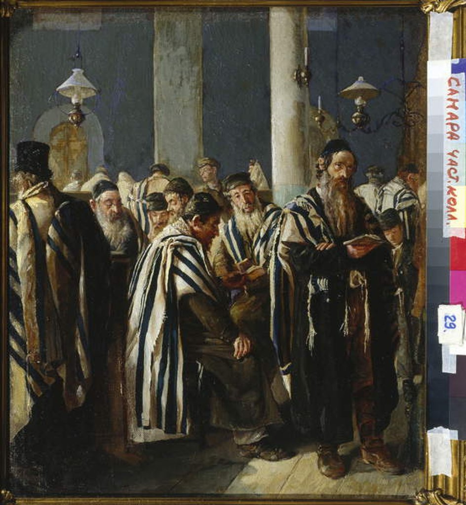 Detail of Shabbat Prayer, 1894 by Sergei Nikitich (1862-1933) Yuzhanin