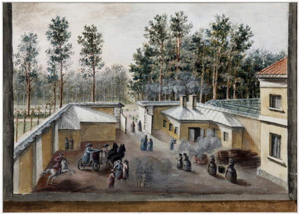 Detail of The Hospital of St Mary Magdalene in Pavlovsk, c.1783 by Domenico Felice Lamoni