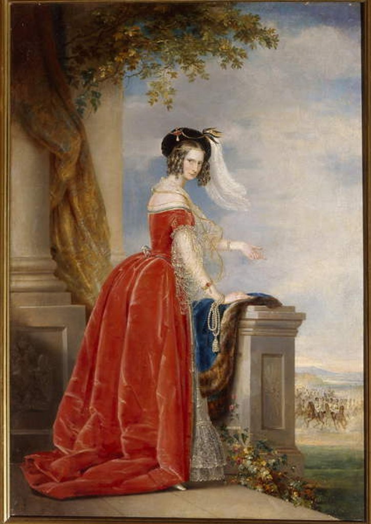 Detail of Portrait of Empress Alexandra Feodorovna, after 1840 by Christina Robertson