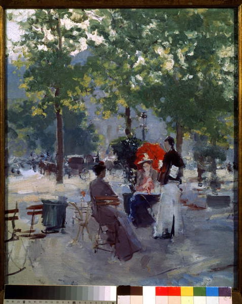 Detail of Cafe at Paris, c.1890 by Konstantin Alekseevich Korovin