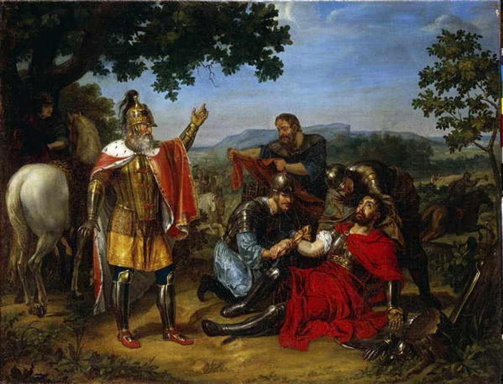 Detail of Grand Duke Dmitry Donskoy on the Kulikovo Field, early 19th century by Ivan Afanasievich Ugryumov