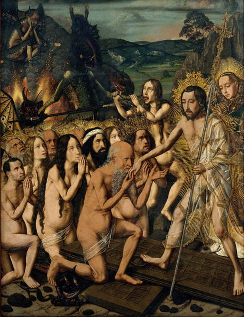 Detail of Descent of Christ into Limbo, c.1475 by (c.1435/40-1500) Bermejo
