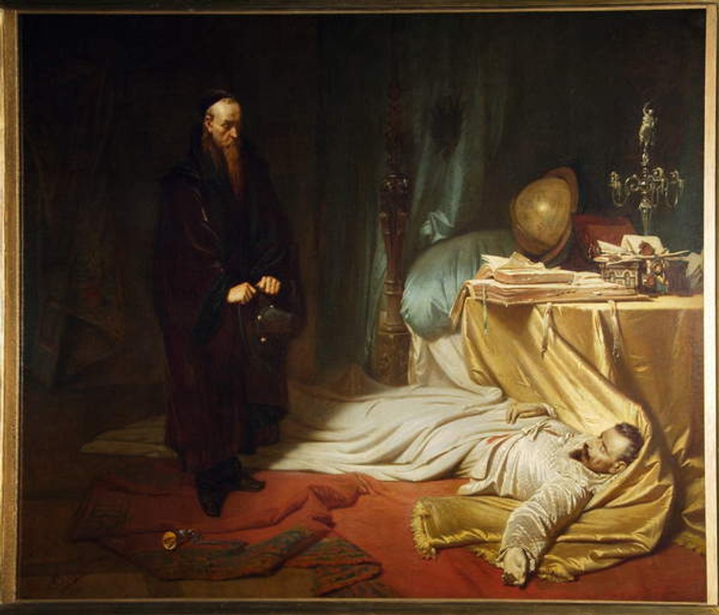 Detail of Baptiste Seni by the Dead Body of Wallenstein by Karl Theodor von Piloty