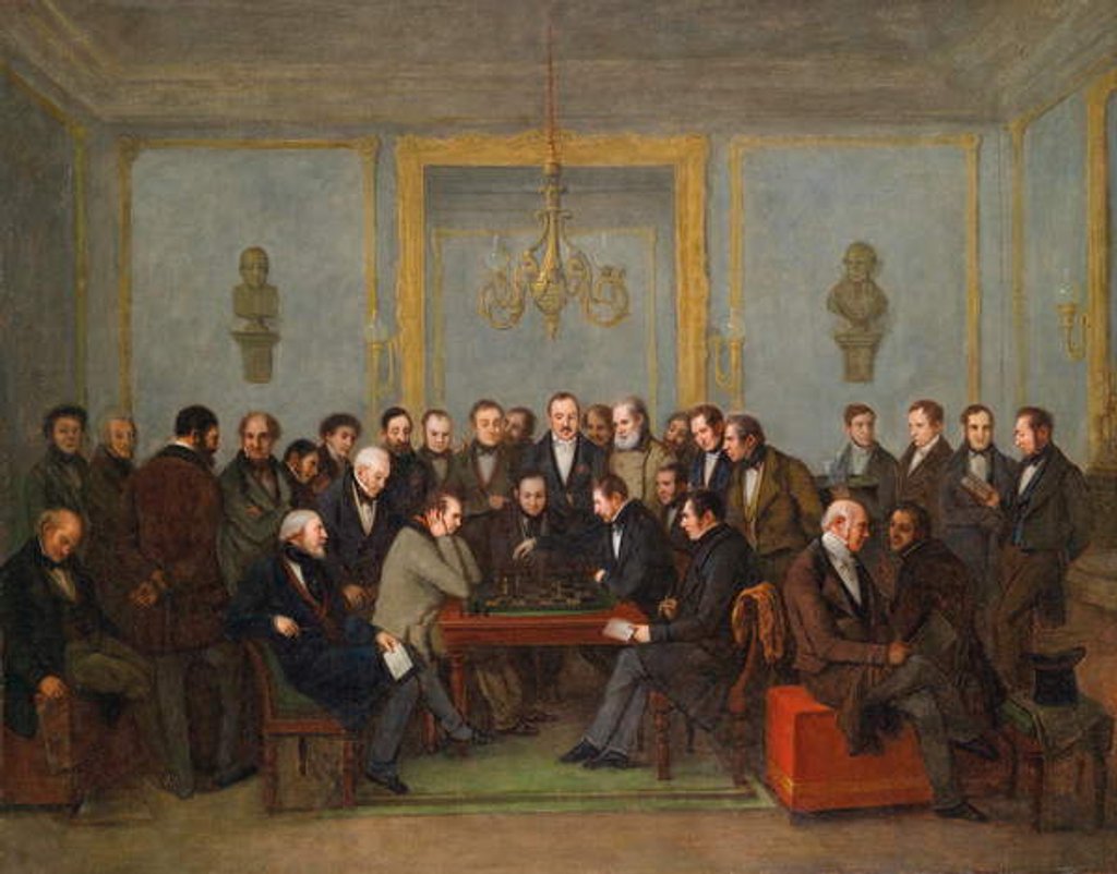 Detail of Epic Chess Match Between Pierre Saint Amant And Howard Staunton In 1843, 1843 by Jean Henri Marlet