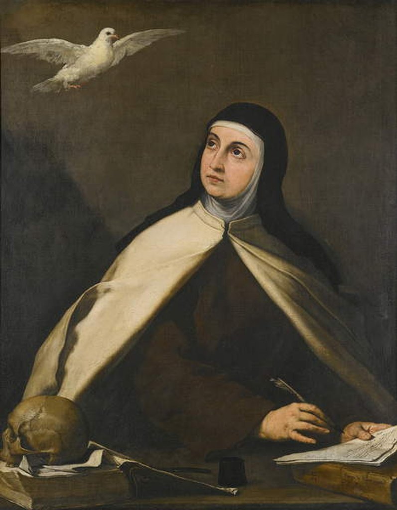Detail of Teresa of Avila, 16th century by Jusepe de Ribera