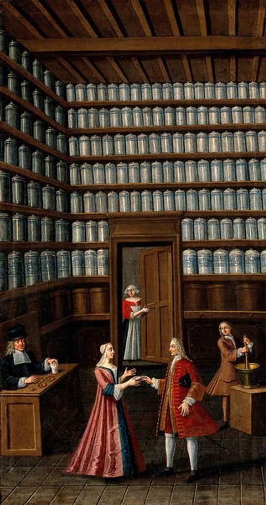 Detail of Pharmacy, 1700 by Anonymous Anonymous