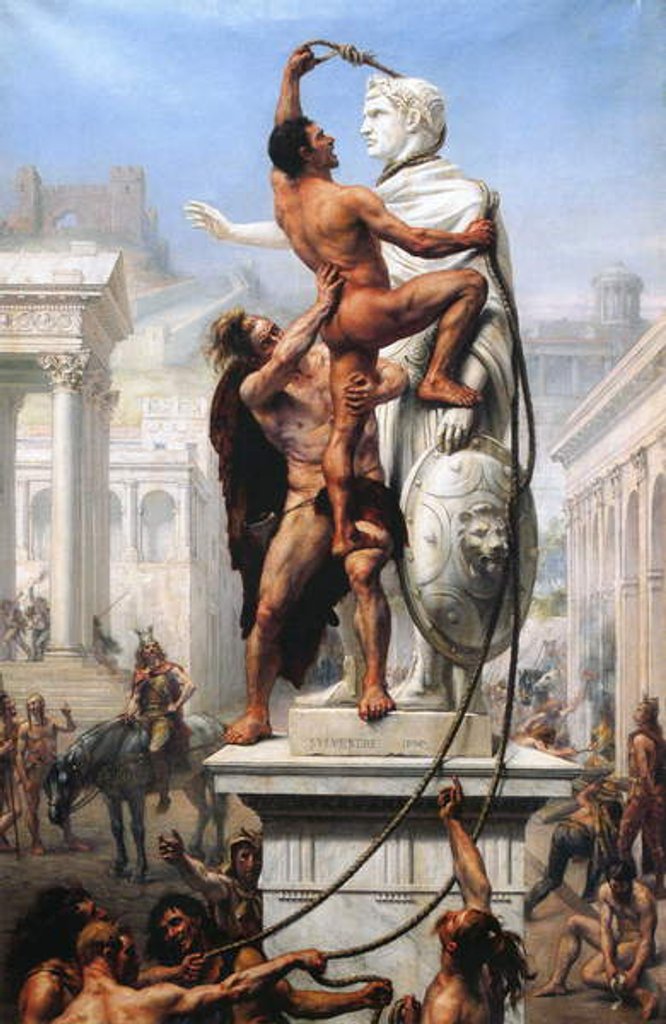 Detail of The Sack of Rome by Visigoths in 410, 1890 by Joseph-Noel Sylvestre