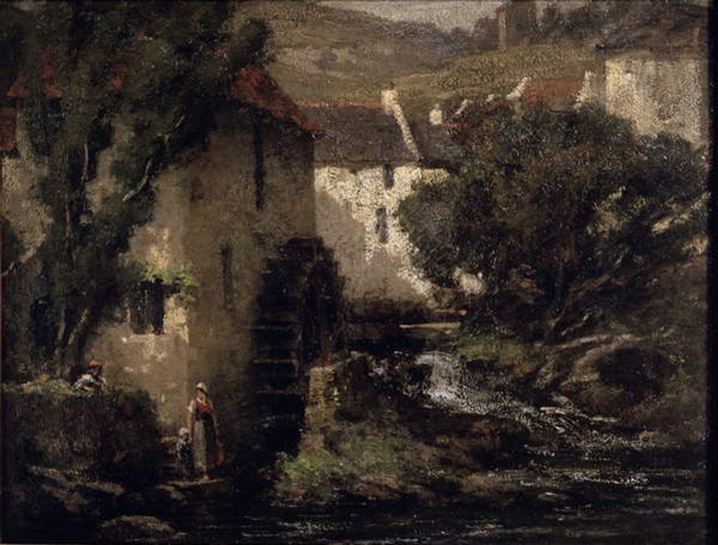 Detail of Water Mill, 19th century by Gustave Courbet