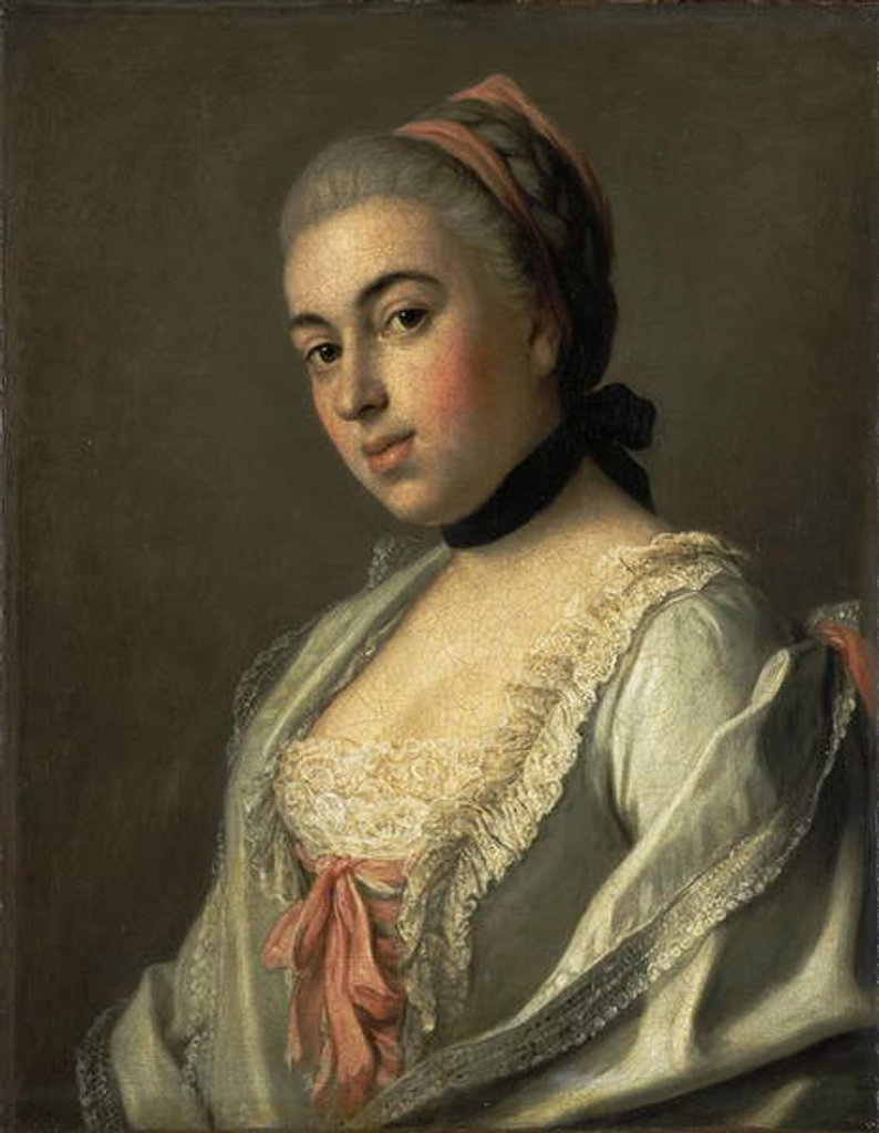 Detail of Portrait of Countess Anna Vorontsova, c.1760 by Pietro Antonio Rotari