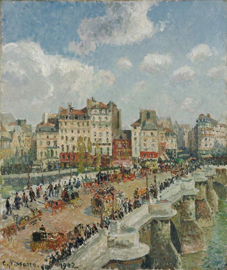 Detail of Le Pont Neuf, 1902 by Camille Pissarro