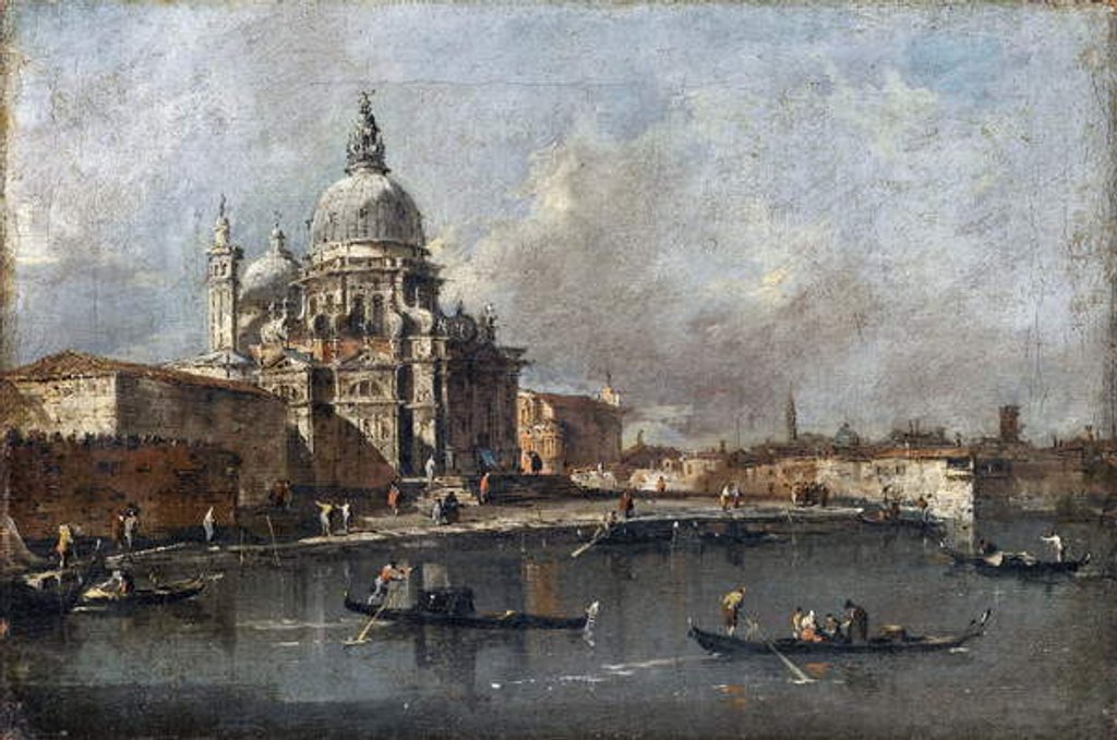 Detail of Santa Maria della Salute, Venice, c.1780 by Francesco Guardi