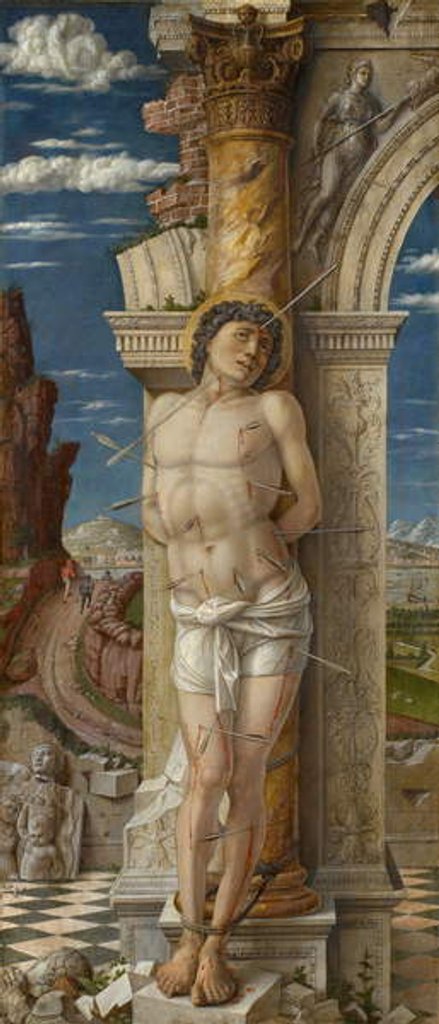 Detail of St. Sebastian, c.1459 by Andrea Mantegna
