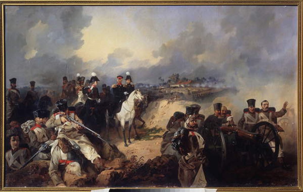 Detail of The Battle of Montmirail, 11th February 1814 by Mikhail Osipovich Mikeshin