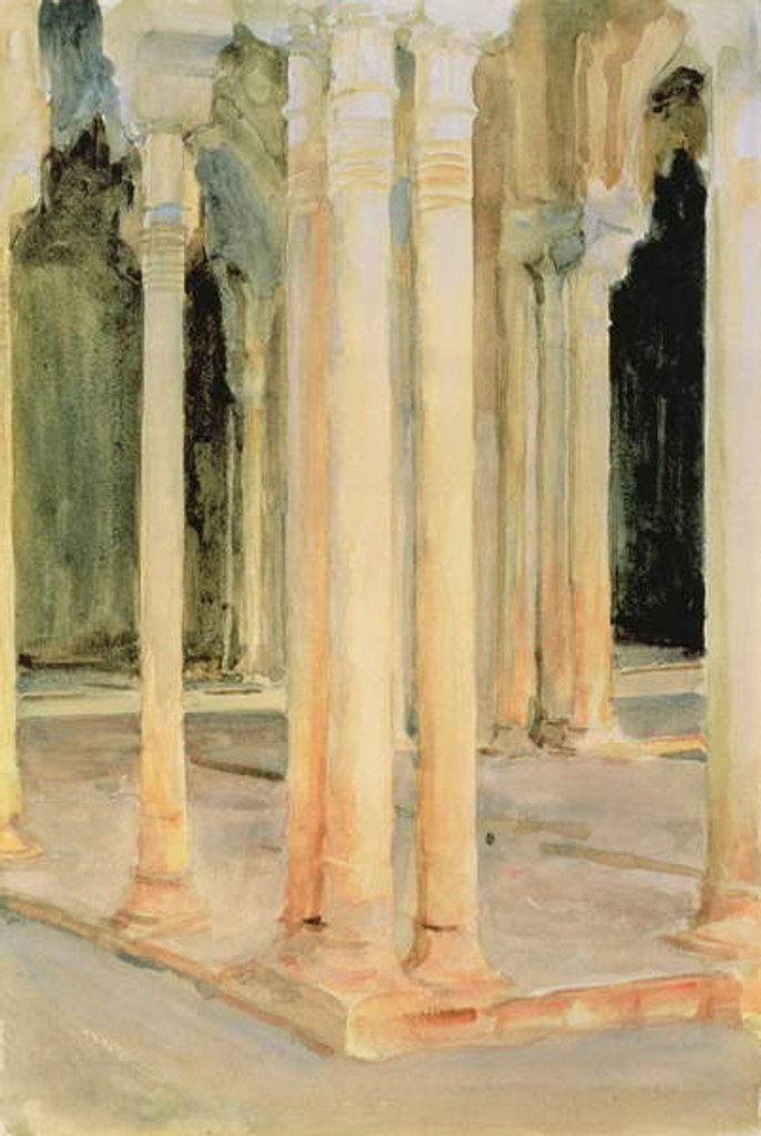 Detail of Court of the Lions, c.1912 by John Singer Sargent
