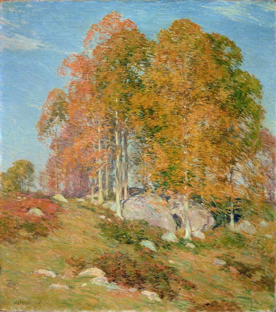 Detail of Early October, 1906 by Willard Leroy Metcalf