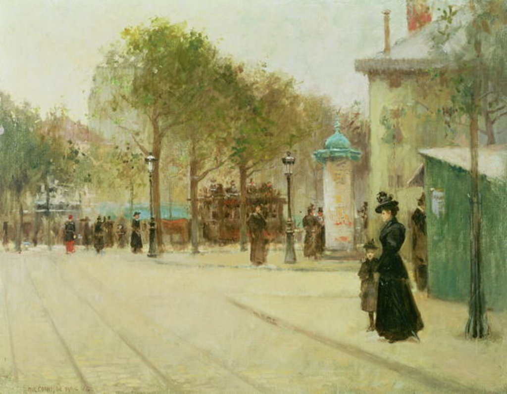 Detail of Paris, 1892 by Paul Cornoyer