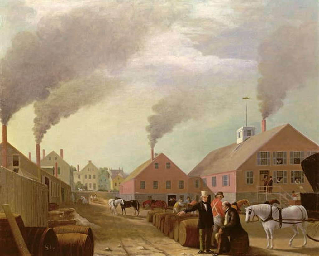 Detail of Leonard Oil Works by William Allen Wall