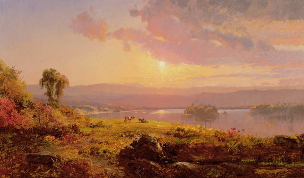 Detail of Susquehanna River, 1876 by Jasper Francis Cropsey