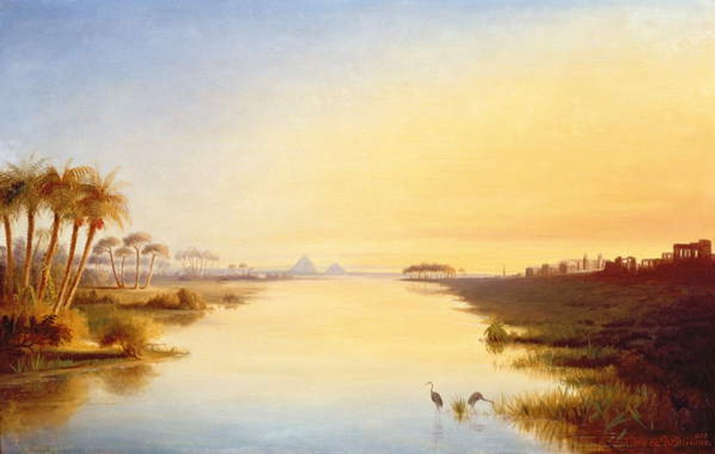 Detail of Egyptian Oasis, 1866 by John Inesco Williams