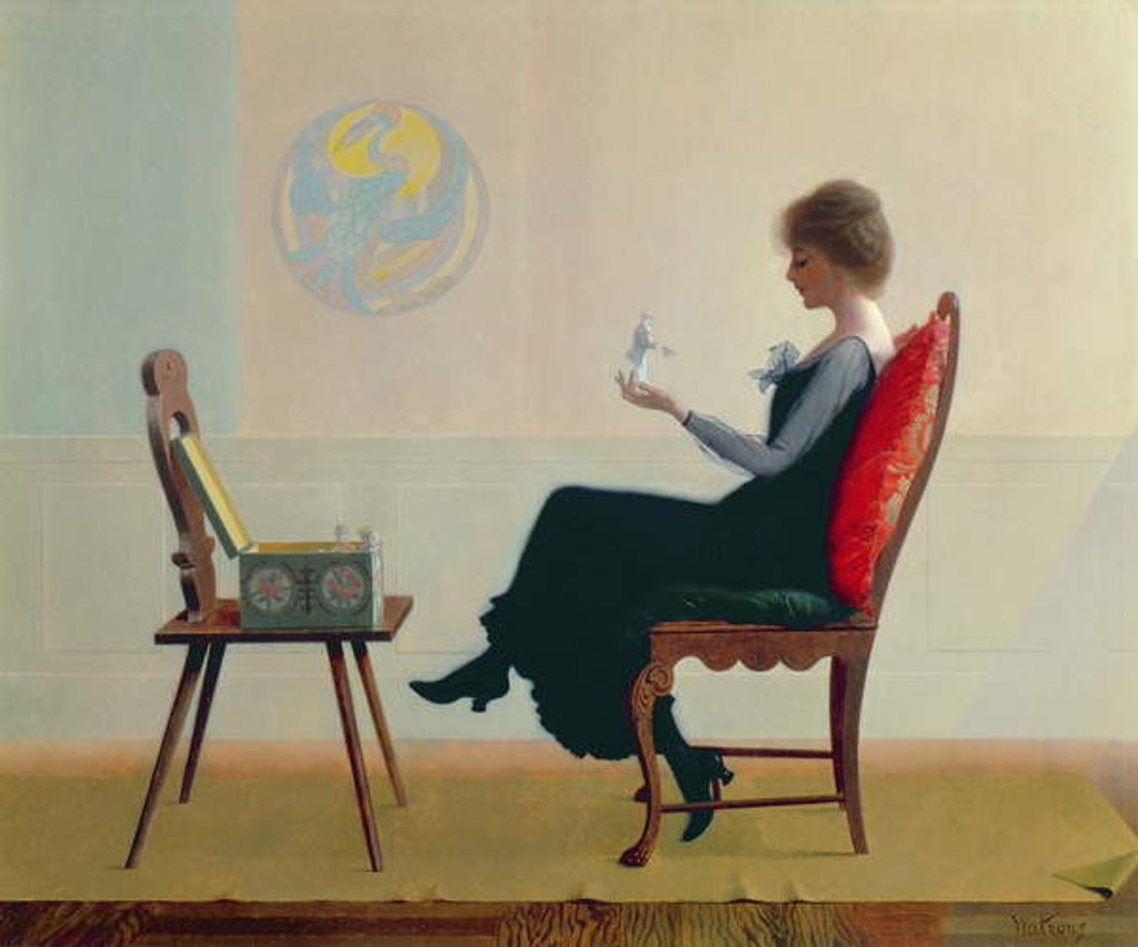 Detail of The Suitors, c.1910 by Harry Wilson Watrous