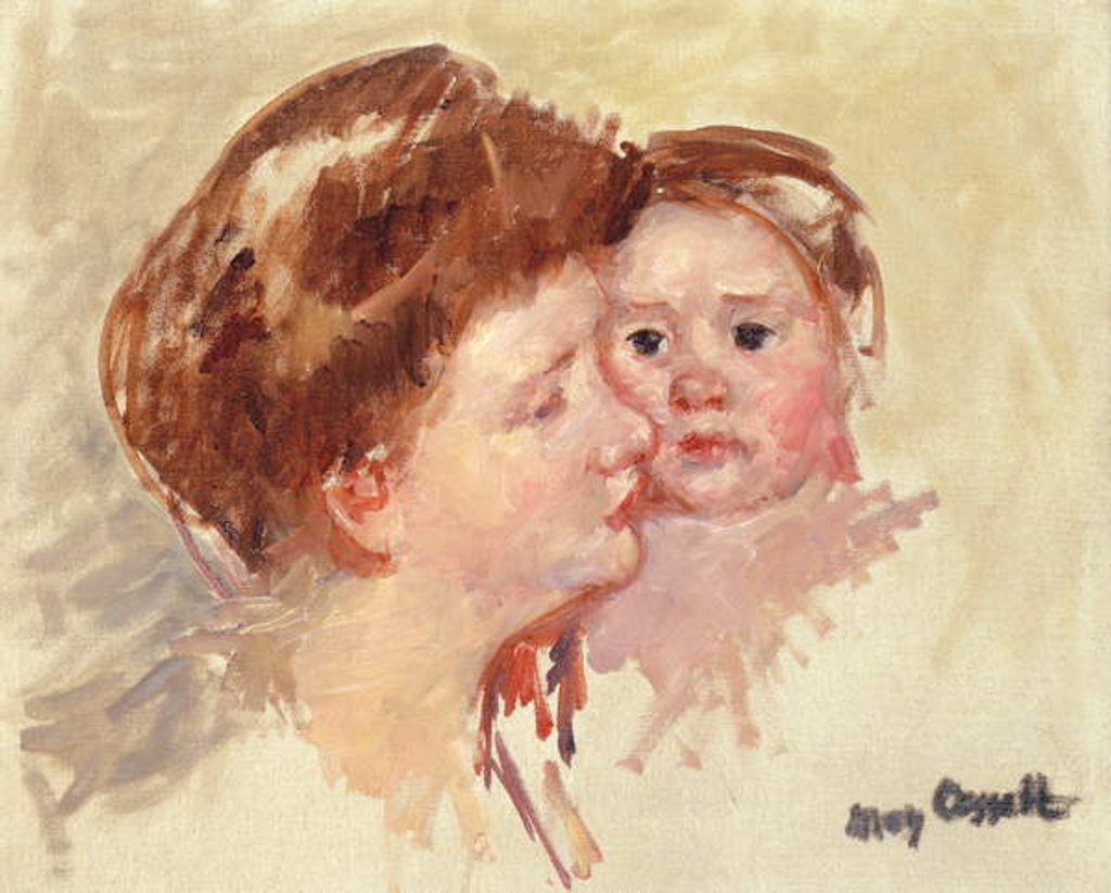 Detail of Mother in Profile with Baby Cheek to Cheek, c.1909 by Mary Stevenson Cassatt