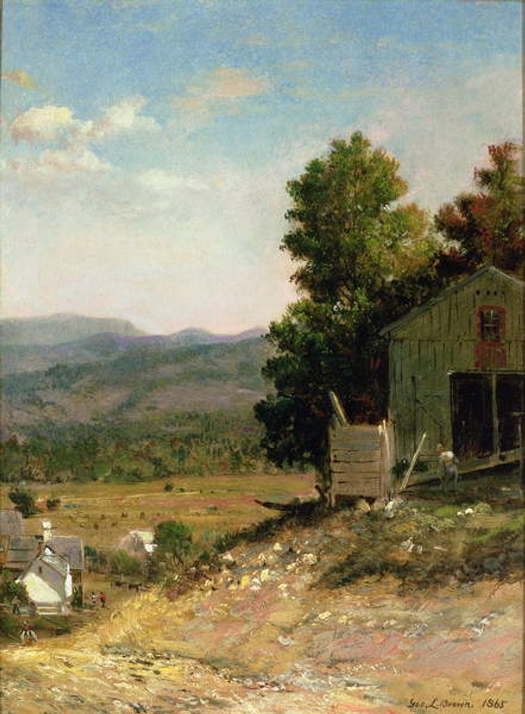 Detail of Study of Old Barn, West Campton, New Hampshire, 1865 by George Loring Brown
