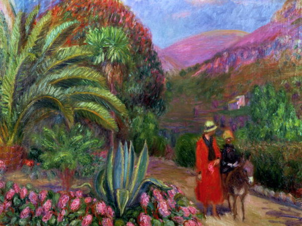 Detail of Woman with Child on a Donkey, c.1925 by William James Glackens