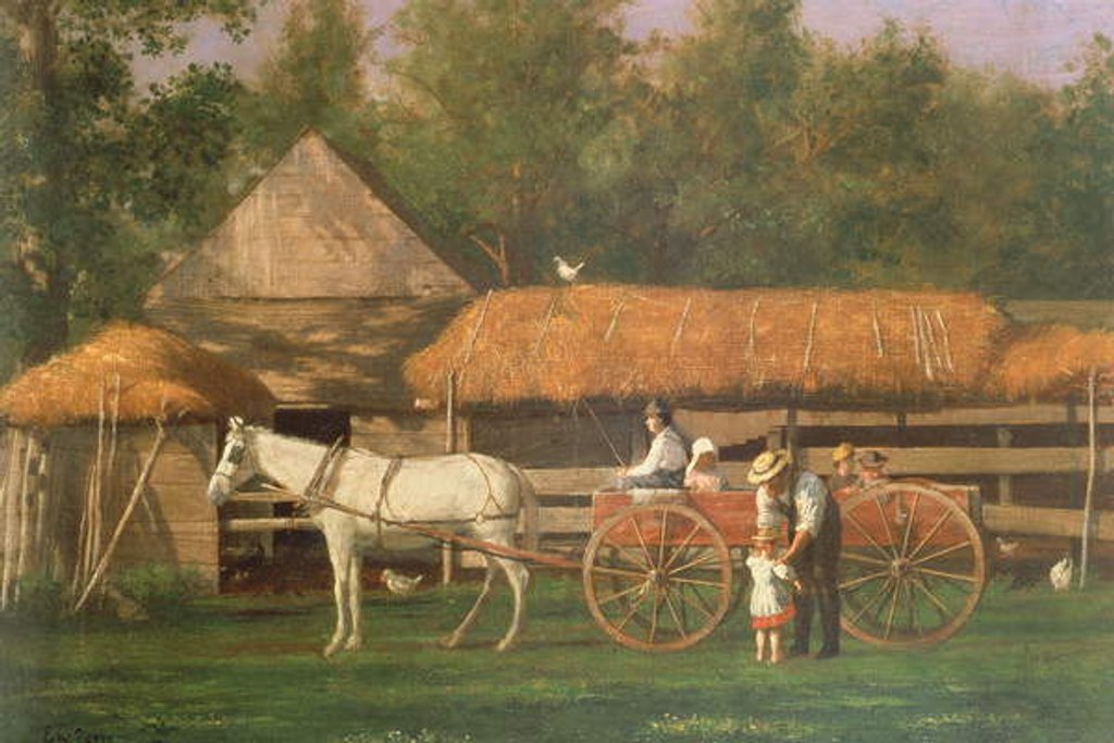 Detail of Going for a Ride by Enoch Wood Perry