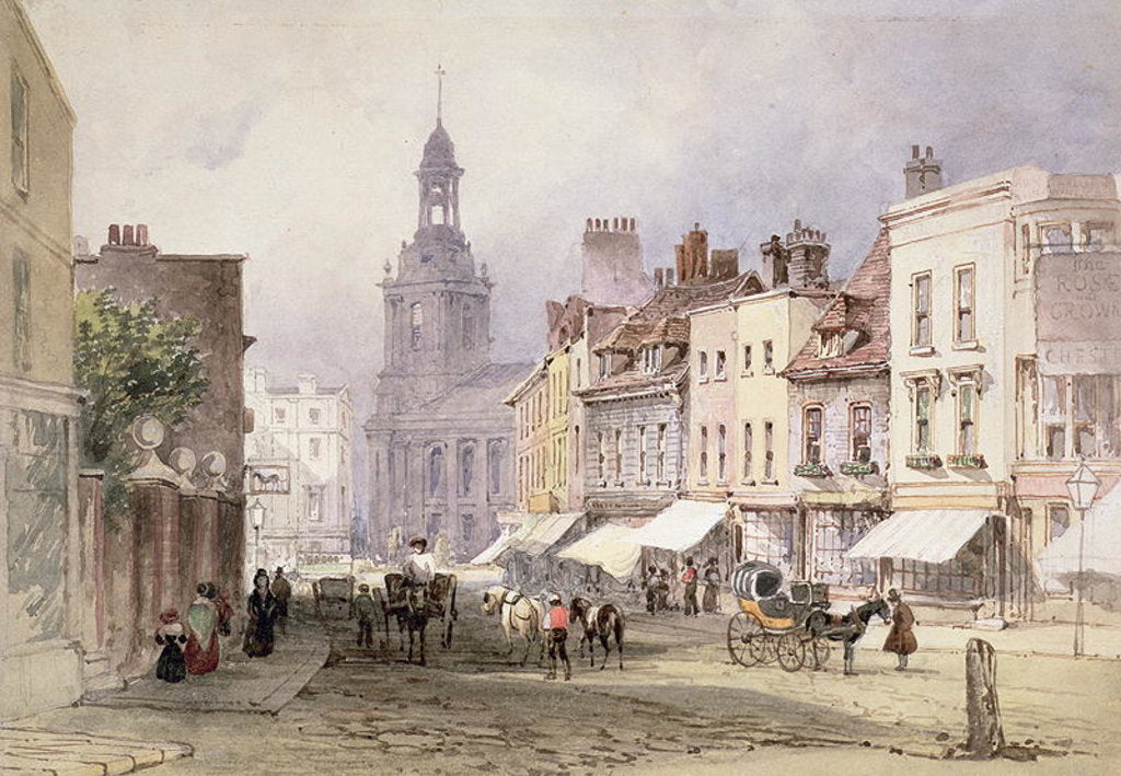 Detail of No.2351 Chester, c.1853 by William Callow