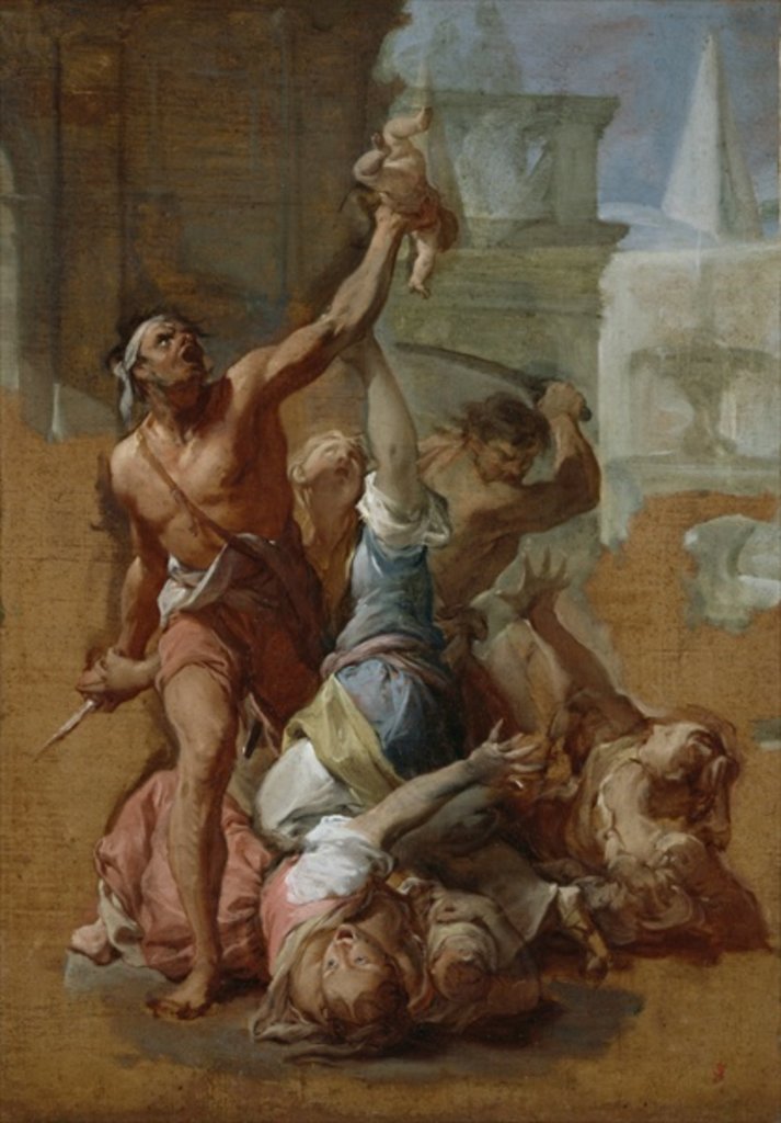 Detail of Study for the Massacre of the Innocents, c.1700-10 by Francesco Trevisani