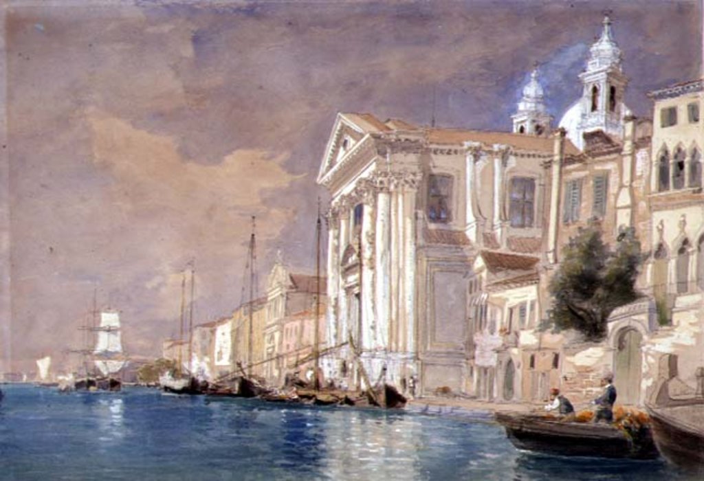 Detail of PD.61-1958 Church of the Gesuati, Venice, 3rd September 1857 by James Holland