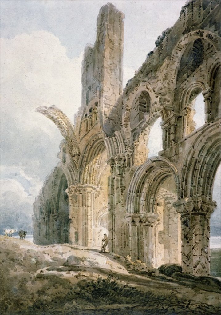 Detail of Lindisfarne Abbey, c.1797 by Thomas Girtin