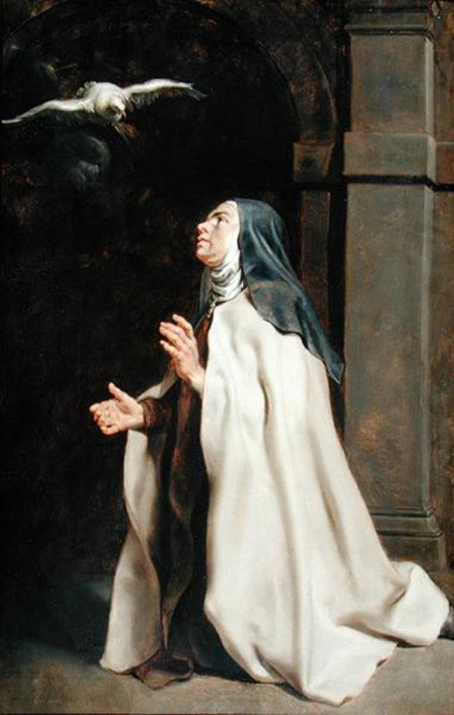 Detail of Teresa of Avila's Vision of a Dove, c.1614 by Peter Paul Rubens