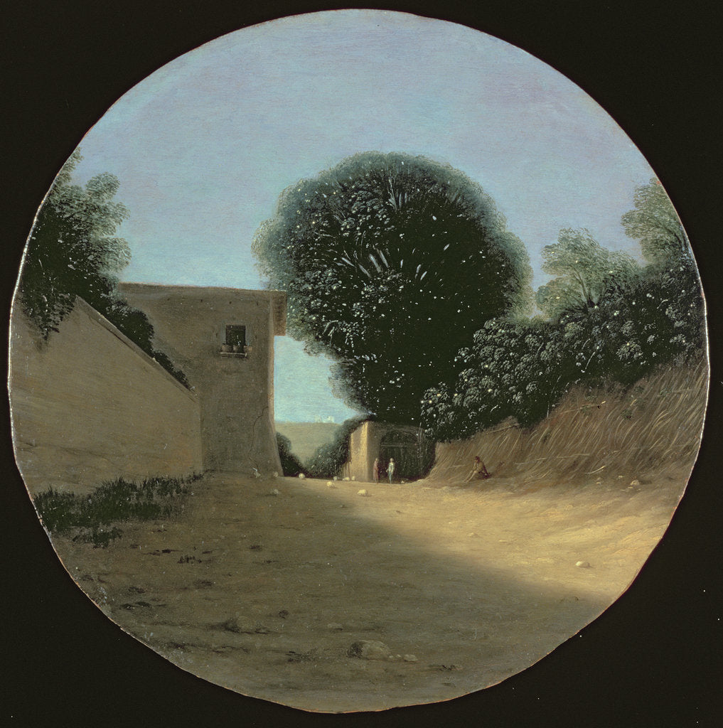 Detail of Country Road by a House by Goffredo Wals