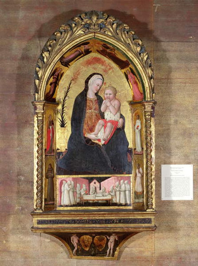 Detail of The Virgin of Humility with Angels and Saints, c.1440 by Paolo di Stefano Badaloni Schiavo