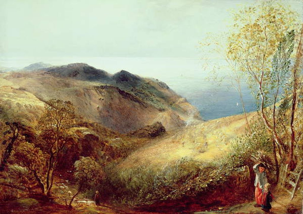 Detail of On Chalden Down, Dorset, c.1834-35 by Samuel Palmer