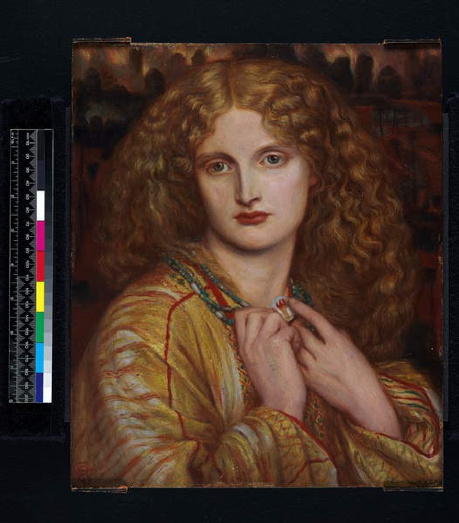 Detail of The Flaming Heart, 1863 by Charles Fairfax Murray