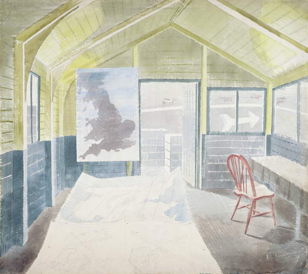 Detail of The Operations Room by Eric Ravilious