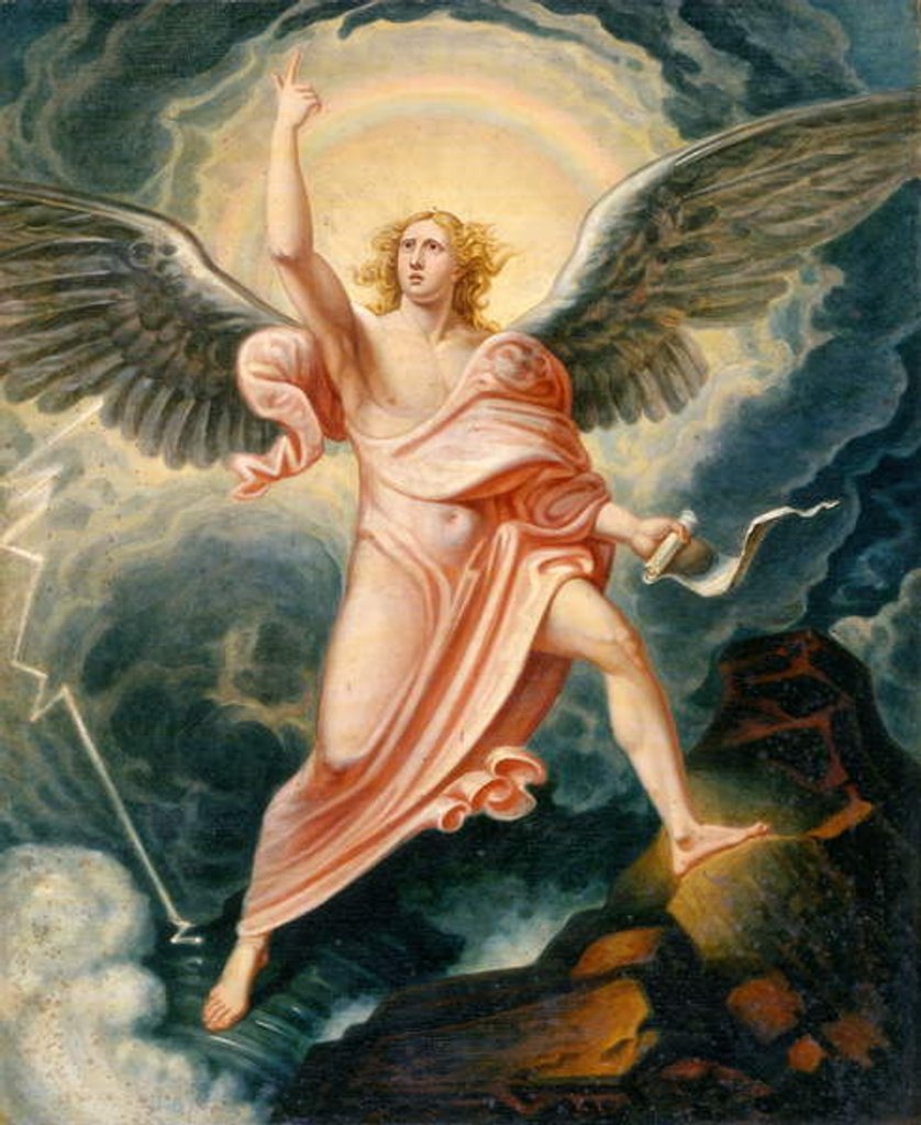 Detail of The Angel Proclaiming the End of Time by James Justus Tucker