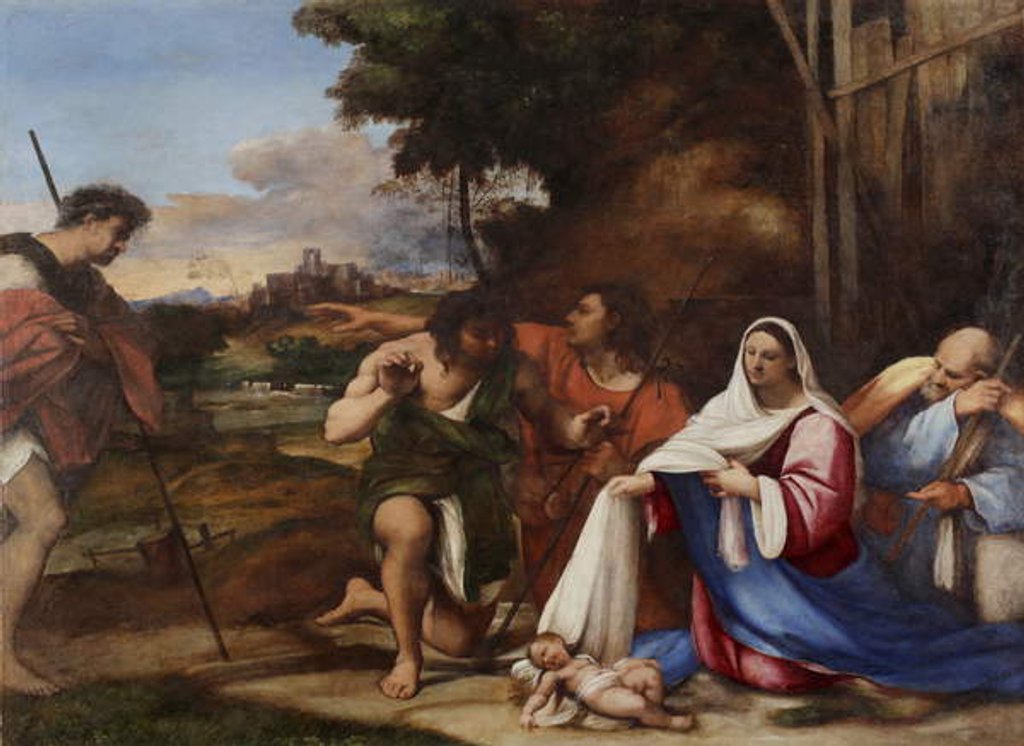 Detail of Adoration of the Shepherds, 1510 by Sebastiano del (c.1485-1547) Piombo