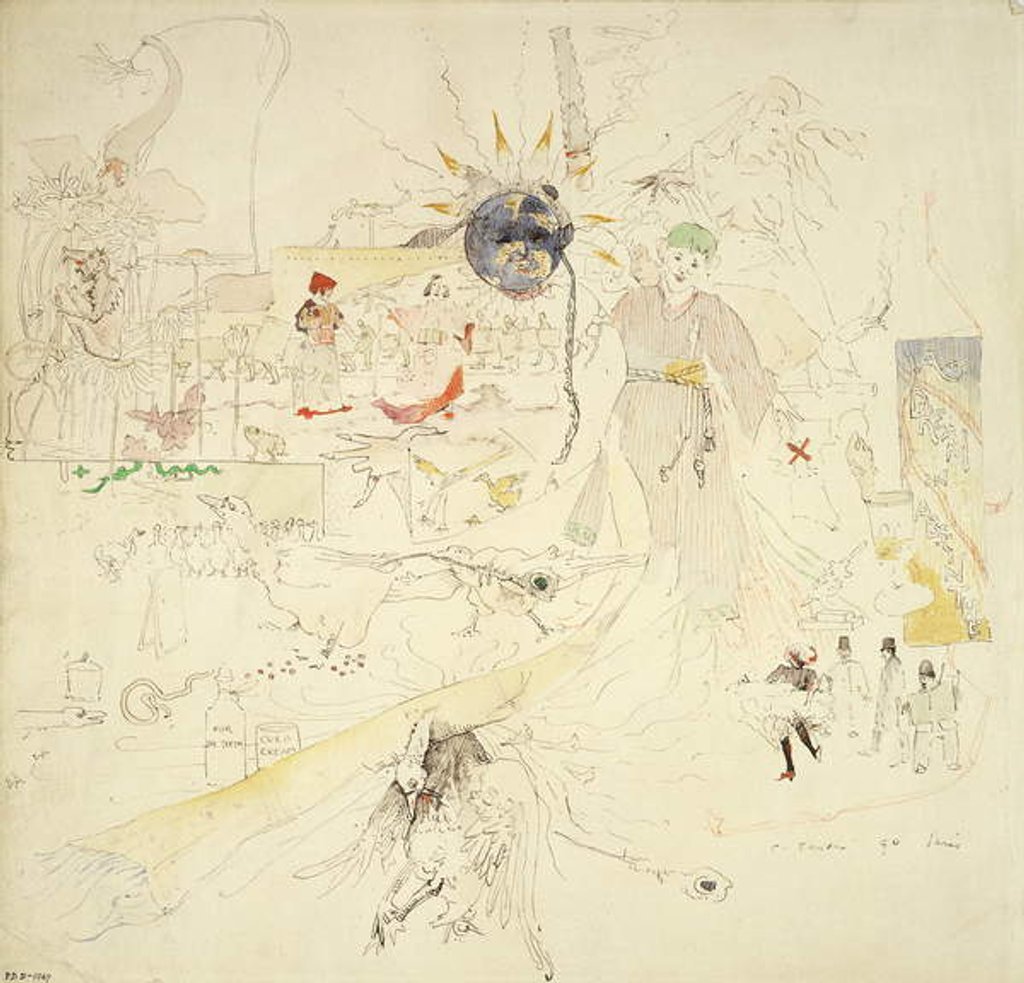 Detail of A dream in absinthe, 1890 by Charles Edward Conder