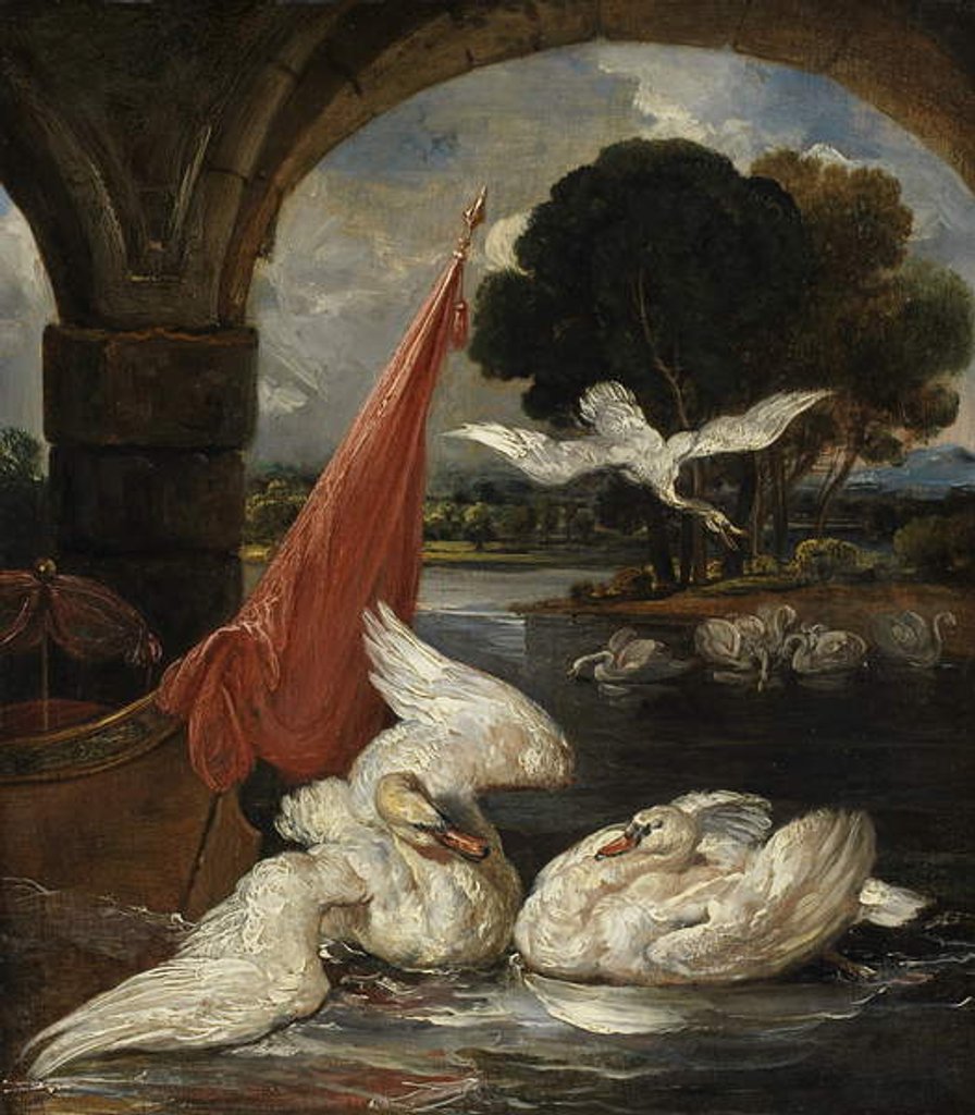 Detail of The Descent of the Swan by James Ward