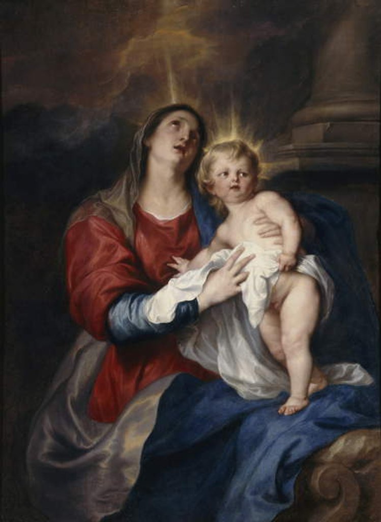 Detail of The Virgin and Child, 1628 by Anthony van Dyck