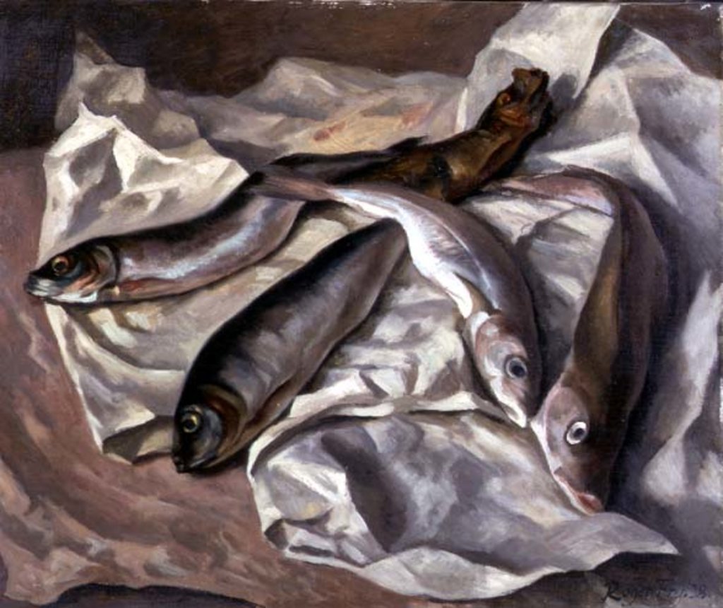 Detail of Still Life of Fish, 1928 by Roger Eliot Fry
