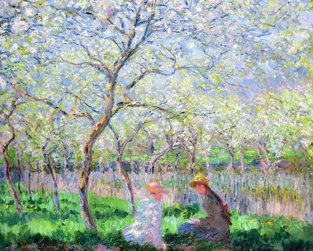 Detail of Springtime, 1886 by Claude Monet