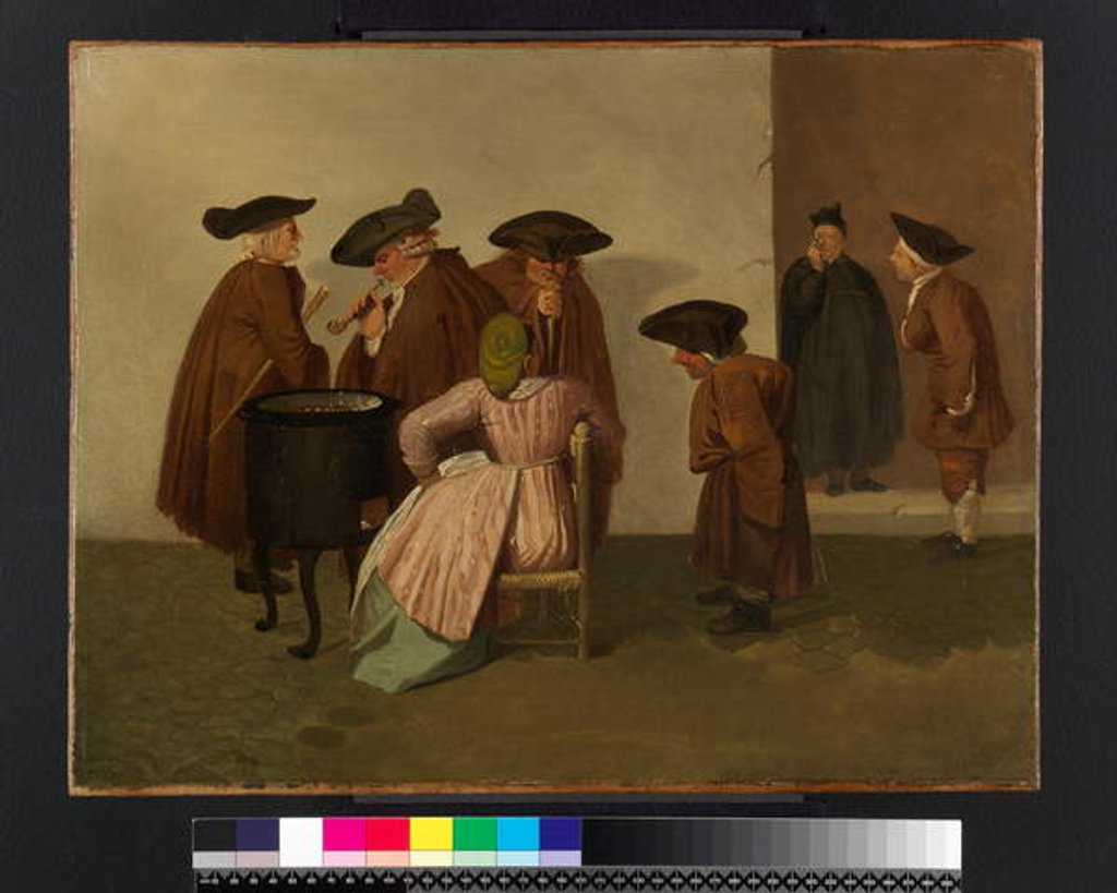 Detail of Interior of an Italian Coffee House, c.1747-55 by Thomas Patch