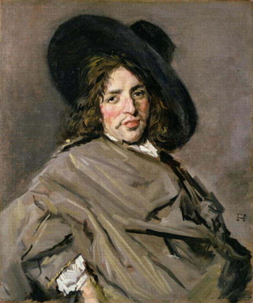 Detail of Portrait of an Unknown Man, 1660-63 by Frans Hals