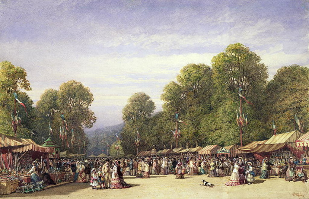Detail of Festival at St. Cloud, c.1860 by William Wyld