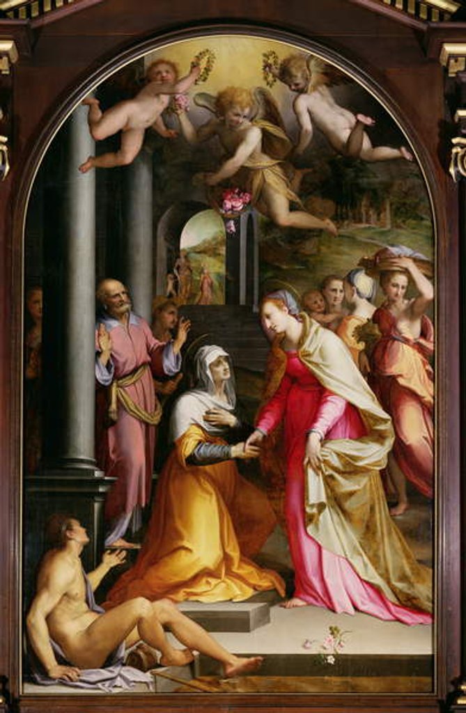 Detail of The Visitation, 1560 by Maso da San Friano