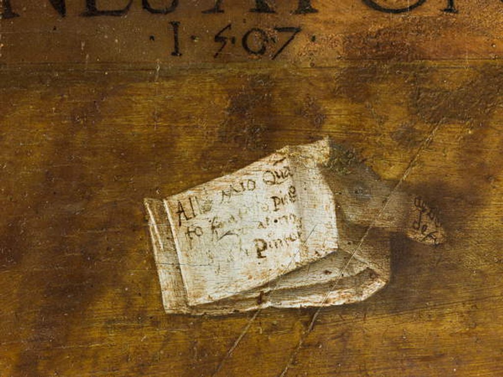 Detail of Virgin and Child between St John the Baptist and St Onufrius, 1507 by Neapolitan School